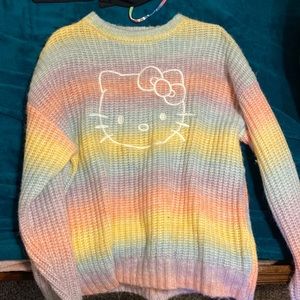 EUC Women’s Hello kitty pastel sweater Size XL